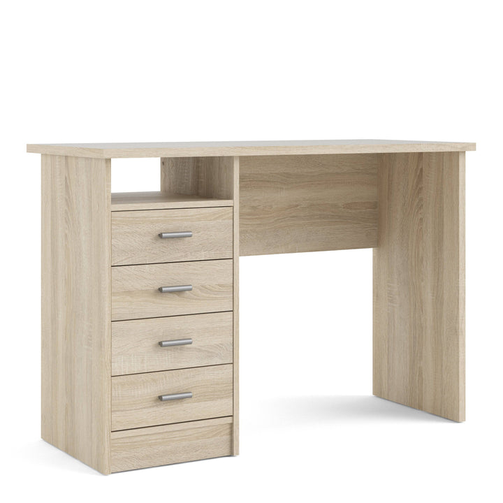 Function Plus 4 Drawer Desk in Oak - TidySpaces