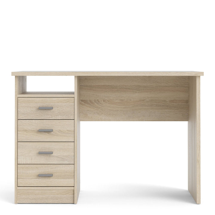 Function Plus 4 Drawer Desk in Oak - TidySpaces