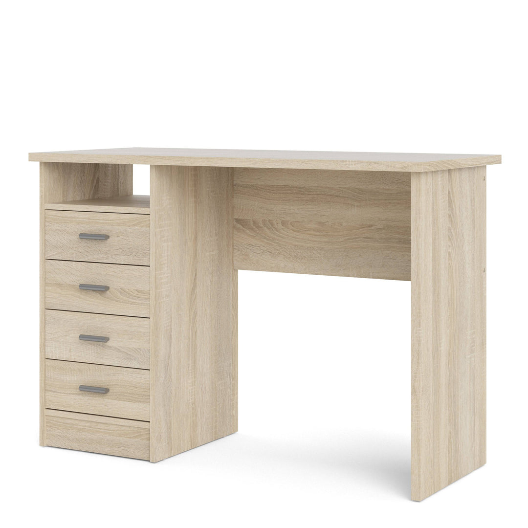 Function Plus 4 Drawer Desk in Oak - TidySpaces