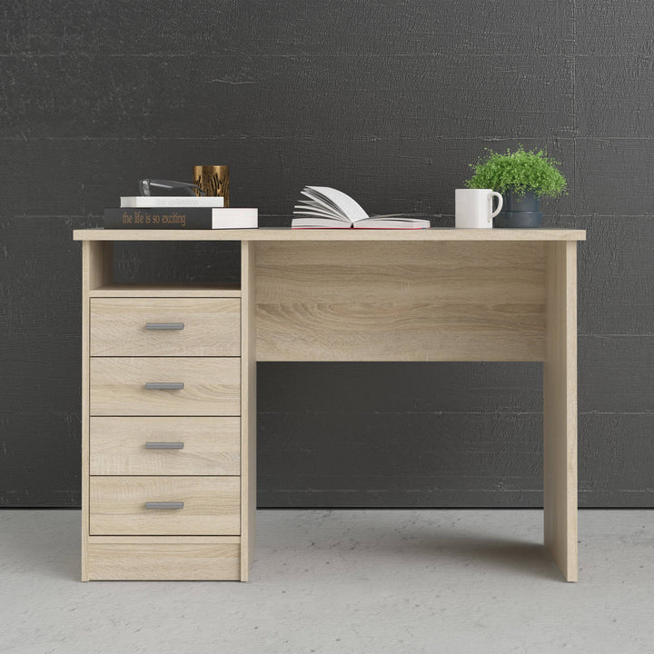 Function Plus 4 Drawer Desk in Oak - TidySpaces