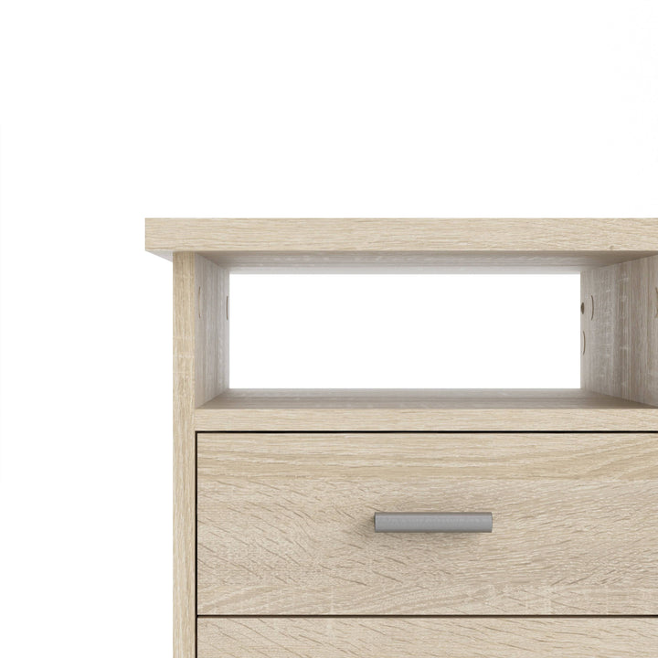 Function Plus 4 Drawer Desk in Oak - TidySpaces