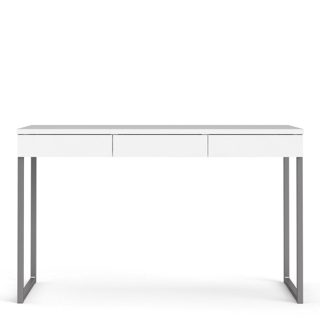 Function Plus Desk 3 Drawers in White