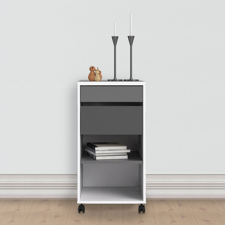 Function Plus Mobile file cabinet 2 drawers + 1 shelf