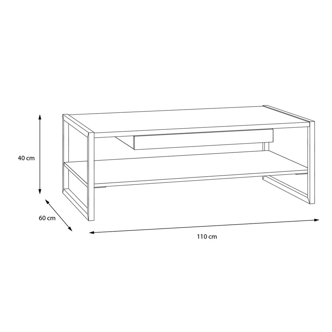 High Rock Coffee Table in Riviera Oak - TidySpaces