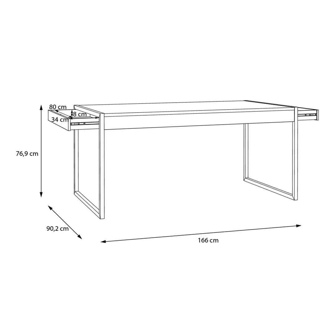 High Rock Dining Table in Riviera Oak - TidySpaces