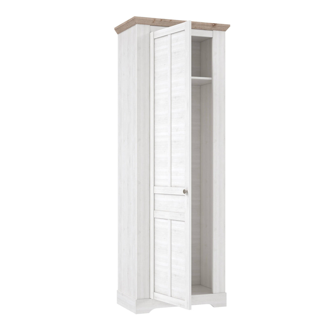 Illopa Hallway Wardrobe in Oak Nelson/Snowy Oak - TidySpaces