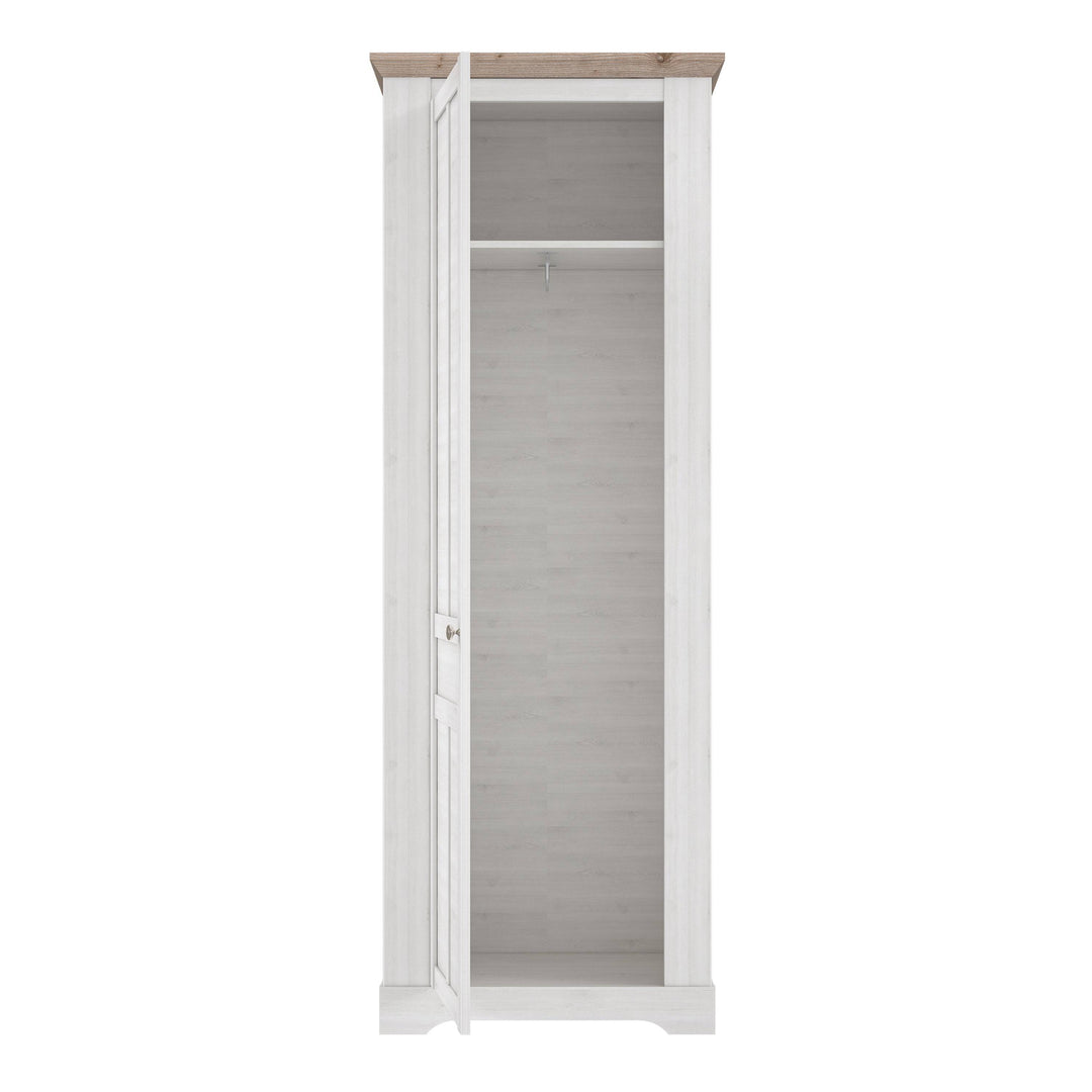 Illopa Hallway Wardrobe in Oak Nelson/Snowy Oak - TidySpaces