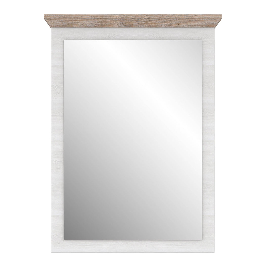 Illopa Mirror in Oak Nelson/Snowy Oak - TidySpaces