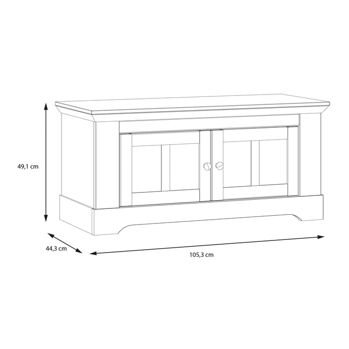 Illopa Storage Bench in Oak Nelson/Snowy Oak - TidySpaces