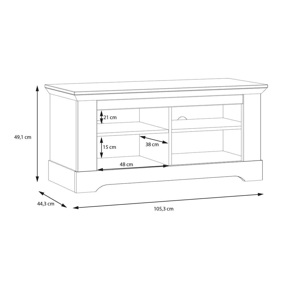 Illopa Storage Bench in Oak Nelson/Snowy Oak - TidySpaces