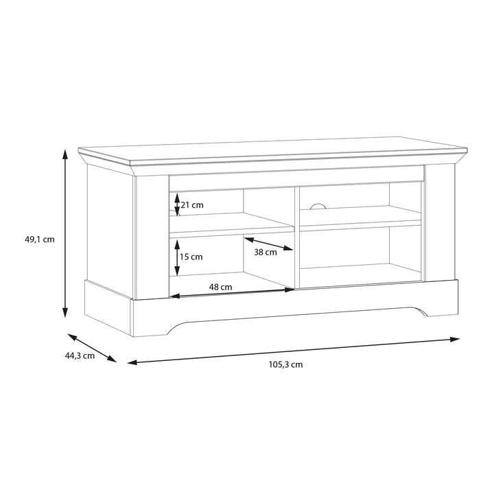 Illopa Storage Bench in Oak Nelson/Snowy Oak - TidySpaces