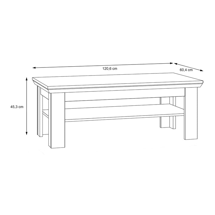 Illoppa Coffee Table in Oak Nelson/Snowy Oak - TidySpaces