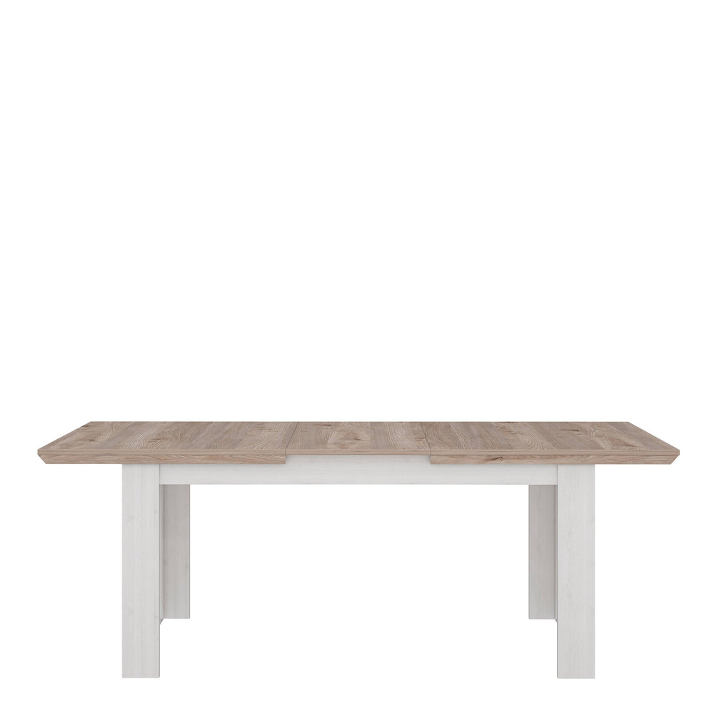 Illoppa Dining Table Extended in Oak Nelson/Snowy Oak - TidySpaces