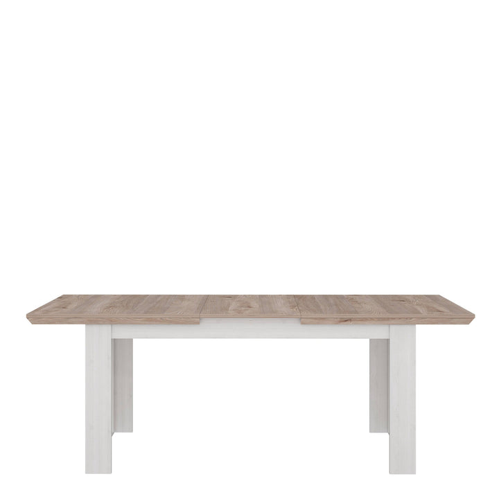 Illoppa Dining Table Extended in Oak Nelson/Snowy Oak - TidySpaces