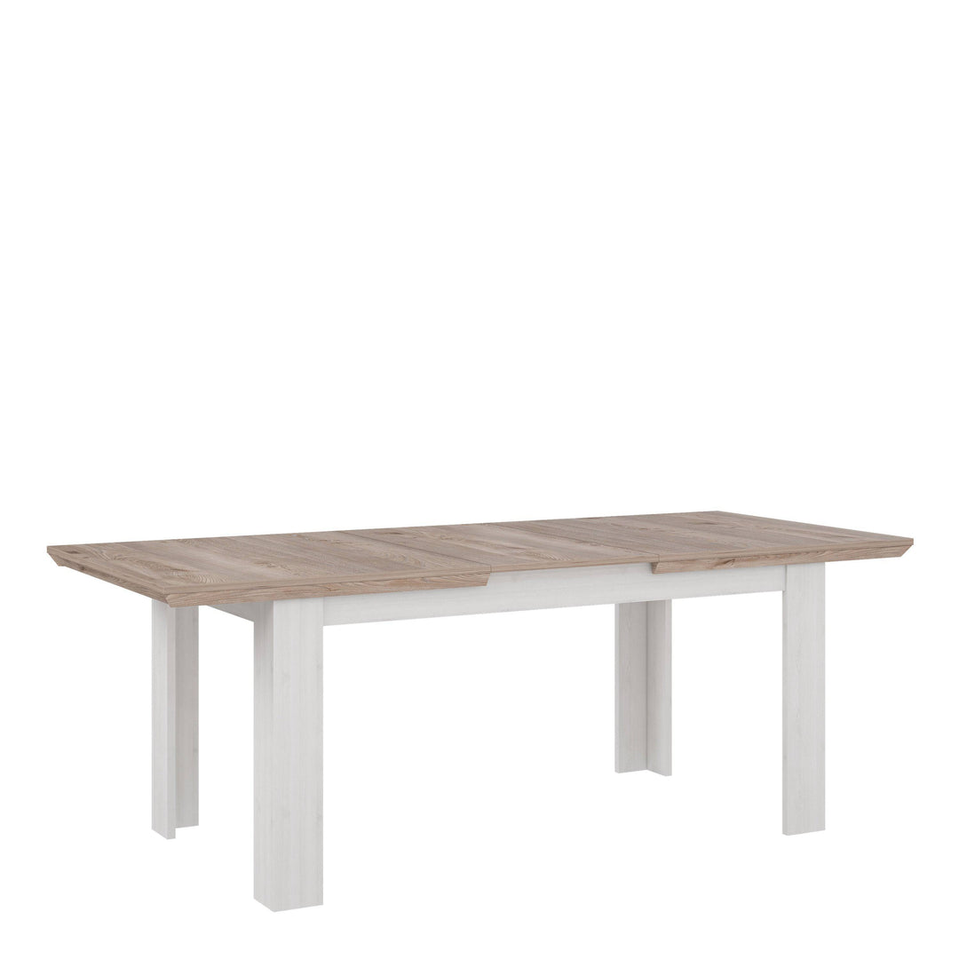 Illoppa Dining Table Extended in Oak Nelson/Snowy Oak - TidySpaces