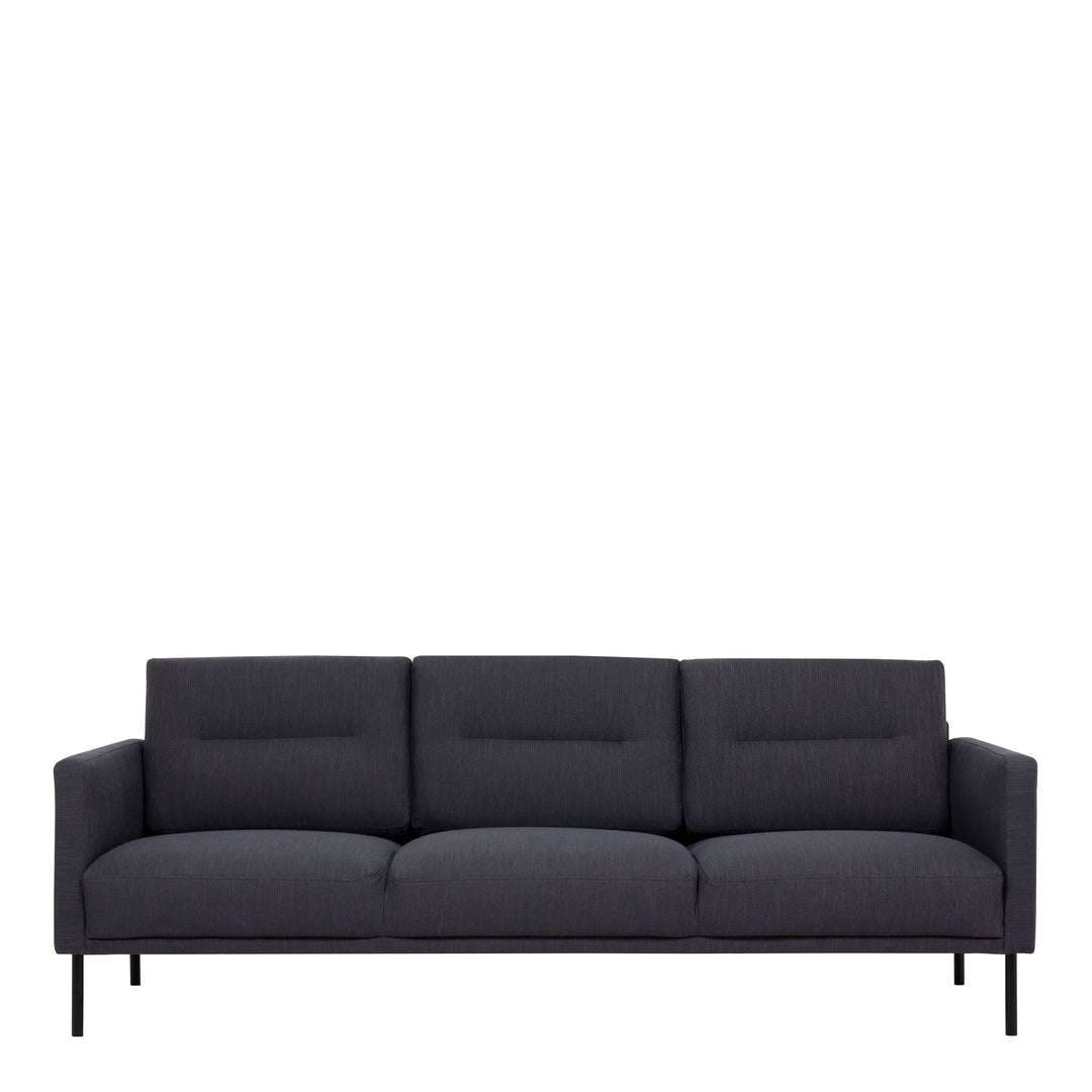 Larvik 3 Seater Sofa - Anthracite, Black Legs - TidySpaces