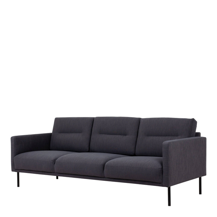 Larvik 3 Seater Sofa - Anthracite, Black Legs - TidySpaces