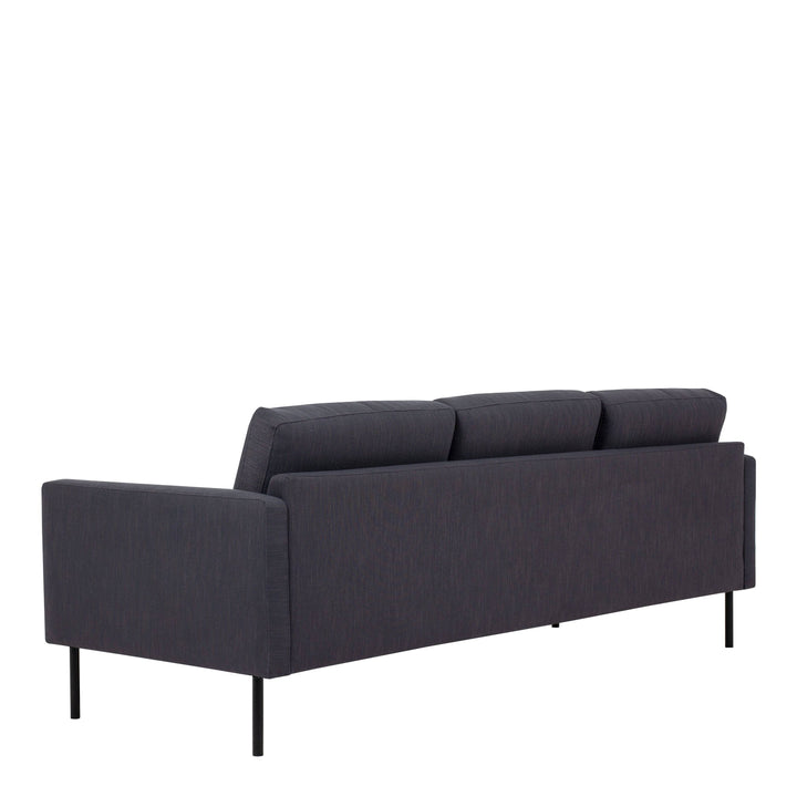 Larvik 3 Seater Sofa - Anthracite, Black Legs - TidySpaces