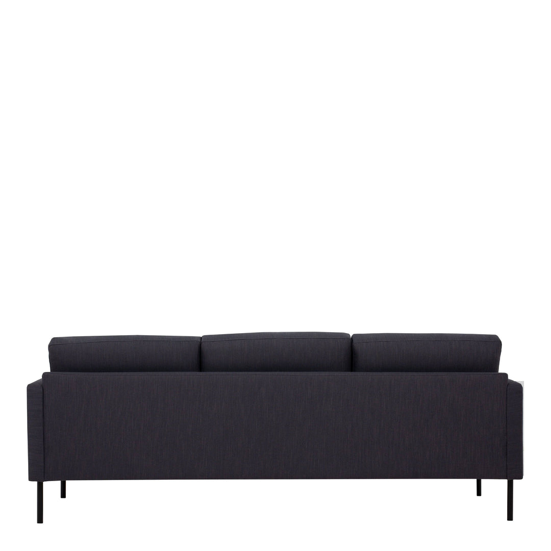 Larvik 3 Seater Sofa - Anthracite, Black Legs - TidySpaces