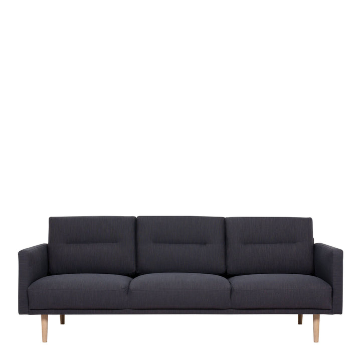 Larvik 3 Seater Sofa - Anthracite, Oak Legs - TidySpaces