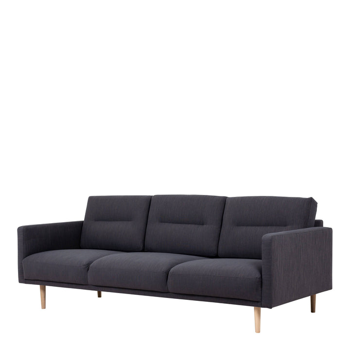 Larvik 3 Seater Sofa - Anthracite, Oak Legs - TidySpaces