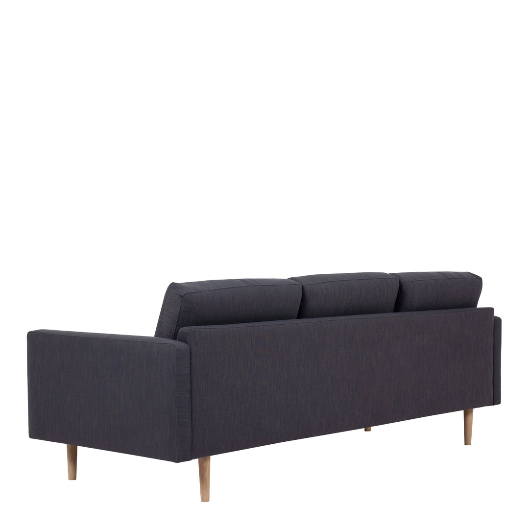 Larvik 3 Seater Sofa - Anthracite, Oak Legs - TidySpaces