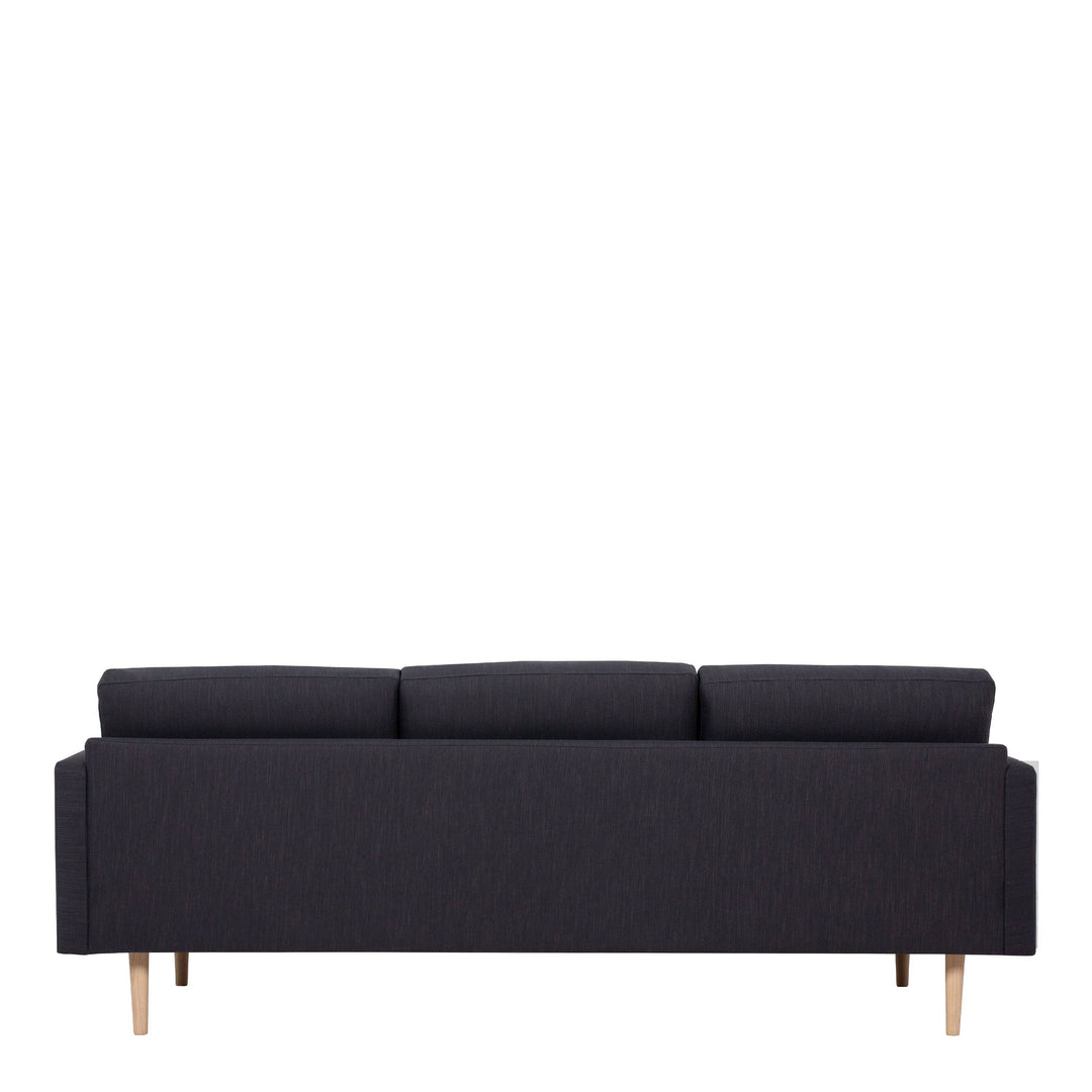 Larvik 3 Seater Sofa - Anthracite, Oak Legs - TidySpaces