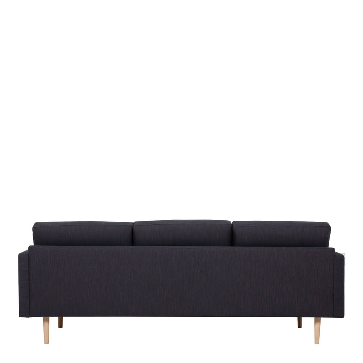 Larvik 3 Seater Sofa - Anthracite, Oak Legs - TidySpaces