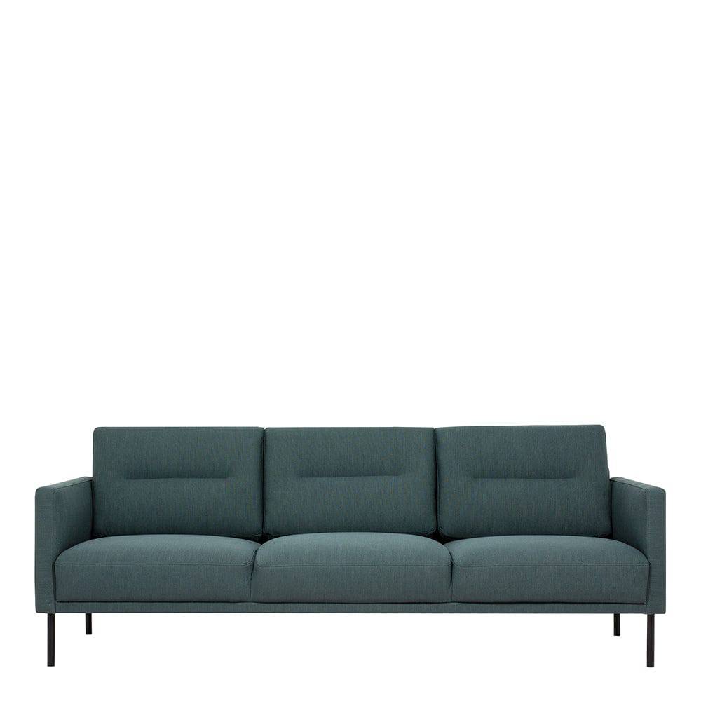 Larvik 3 Seater Sofa - Dark Green, Black Legs - TidySpaces