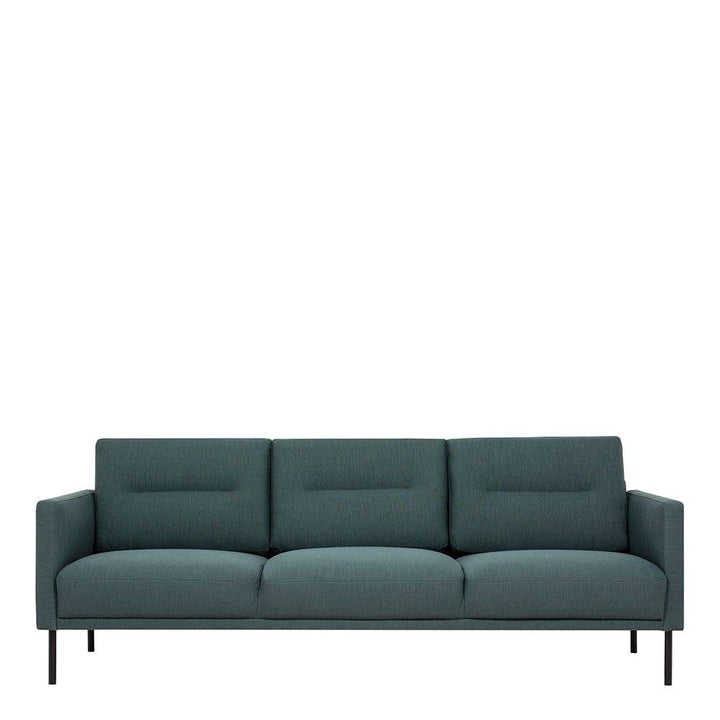 Larvik 3 Seater Sofa - Dark Green, Black Legs - TidySpaces