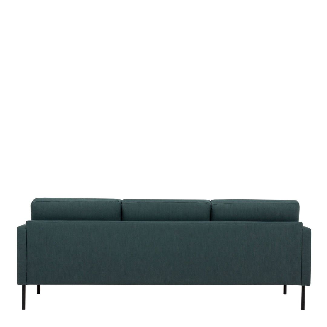 Larvik 3 Seater Sofa - Dark Green, Black Legs - TidySpaces