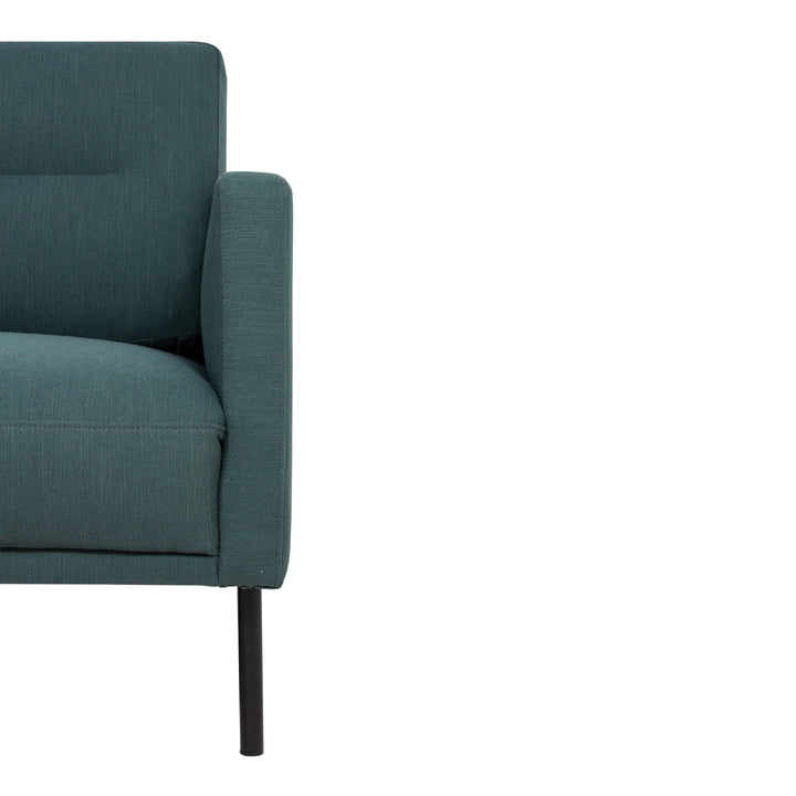 Larvik 3 Seater Sofa - Dark Green, Black Legs - TidySpaces