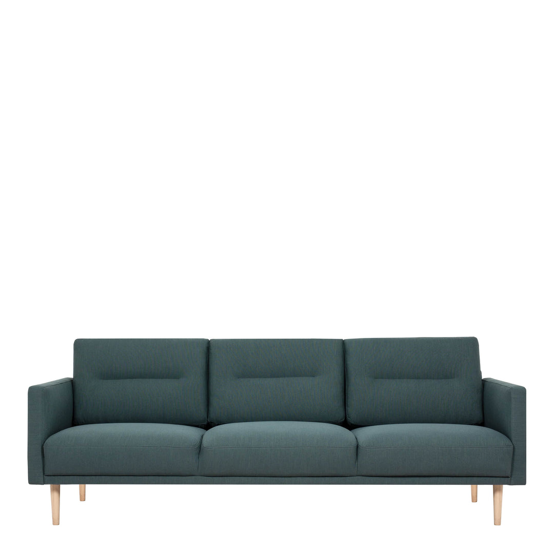 Larvik 3 Seater Sofa - Dark Green, Oak Legs - TidySpaces