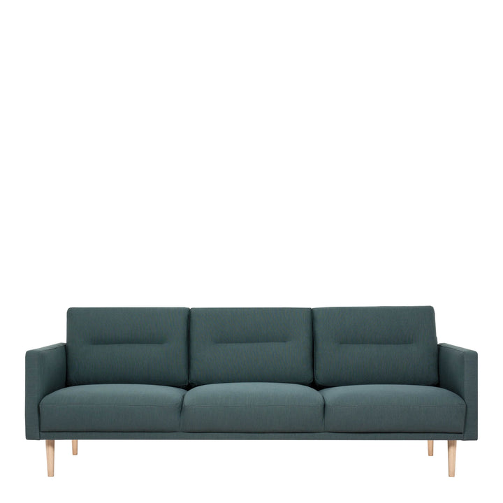 Larvik 3 Seater Sofa - Dark Green, Oak Legs - TidySpaces