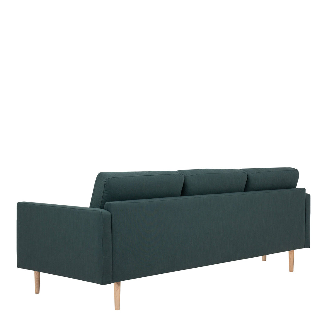 Larvik 3 Seater Sofa - Dark Green, Oak Legs - TidySpaces