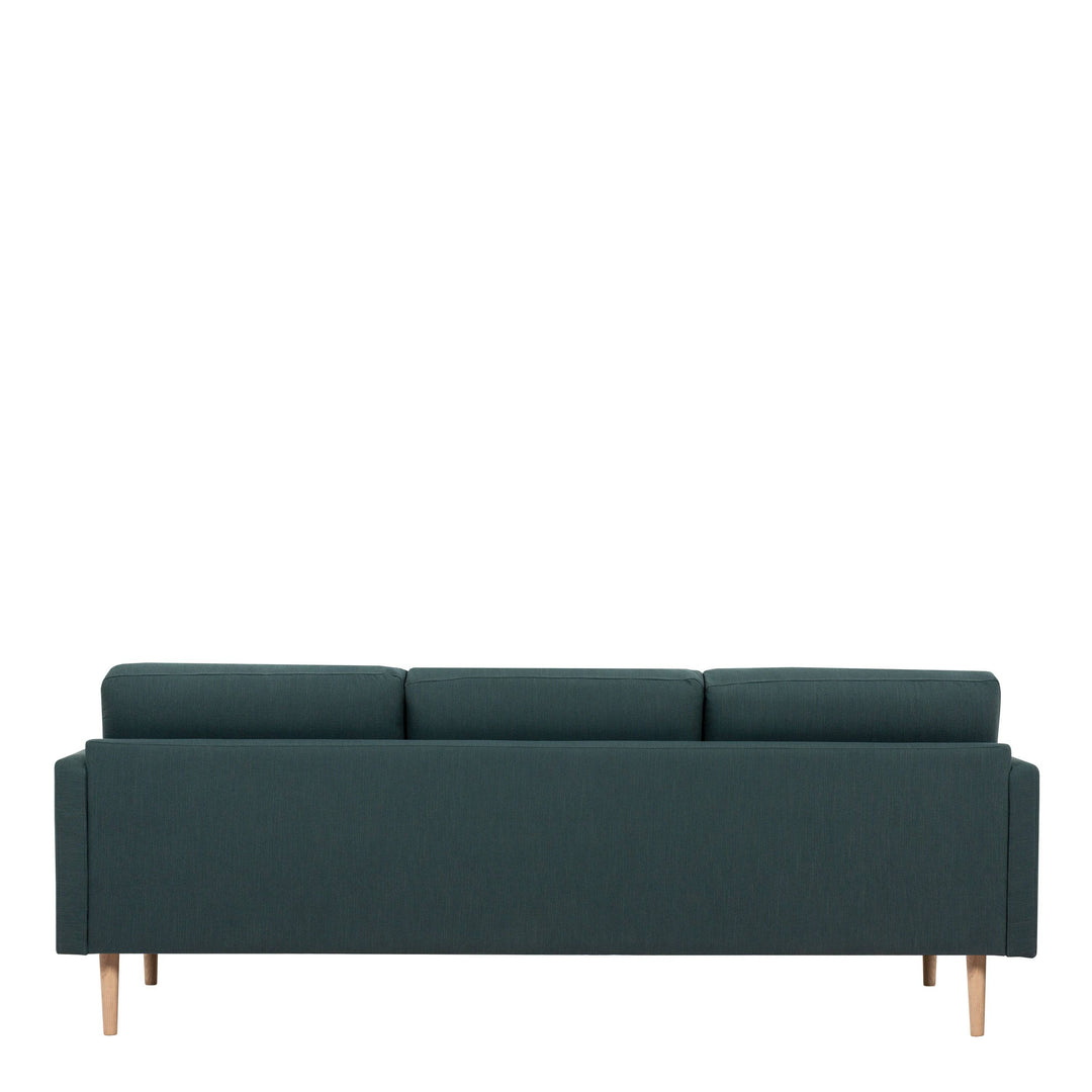 Larvik 3 Seater Sofa - Dark Green, Oak Legs - TidySpaces