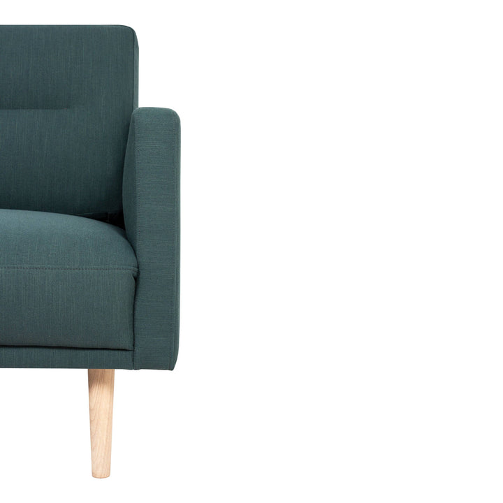 Larvik 3 Seater Sofa - Dark Green, Oak Legs - TidySpaces