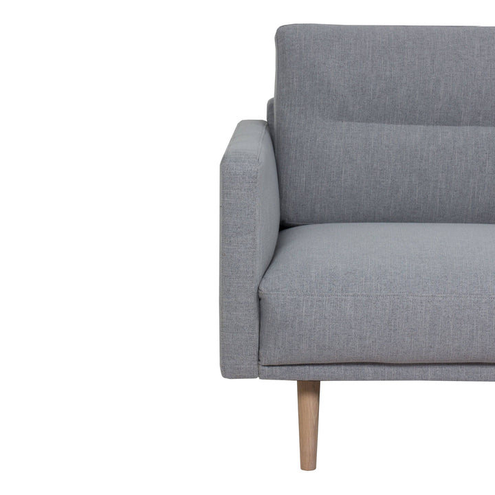 Larvik Chaiselongue Sofa (RH) - Grey, Oak Legs - TidySpaces