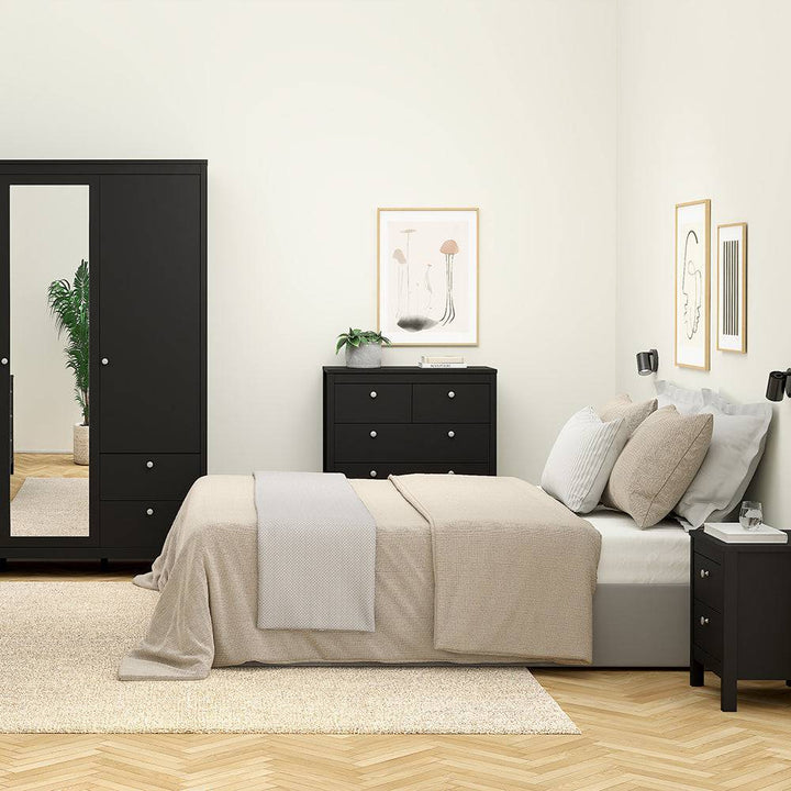 Madrid Chest 3+2 drawers in Matt Black - TidySpaces