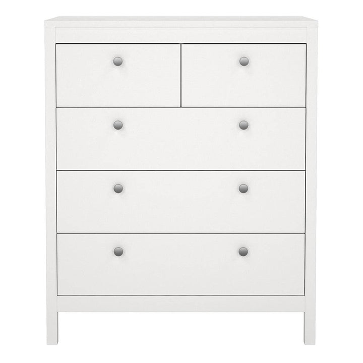 Madrid Chest 3+2 drawers in White - TidySpaces