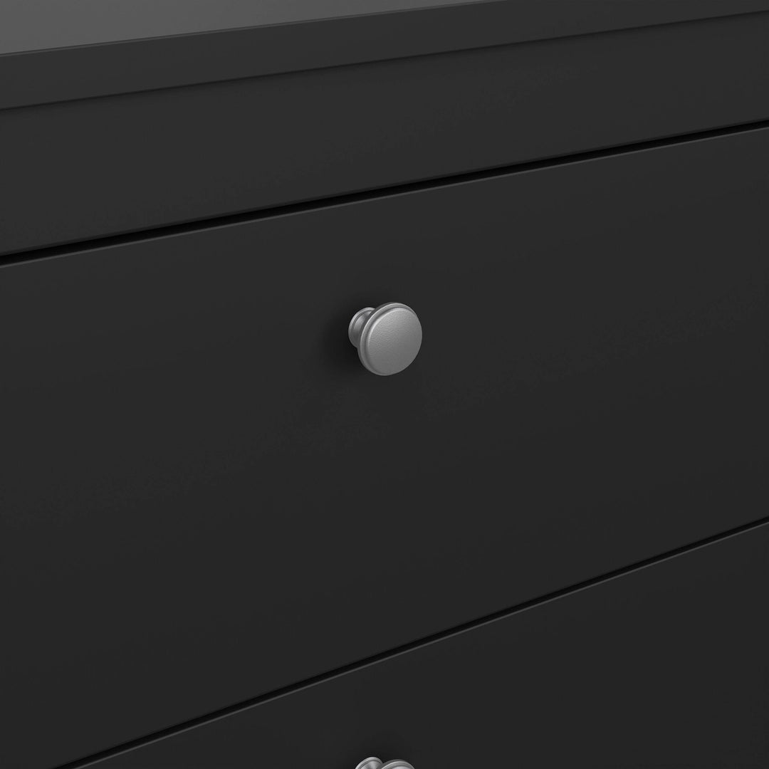 Madrid Chest 3 drawers in Matt Black - TidySpaces