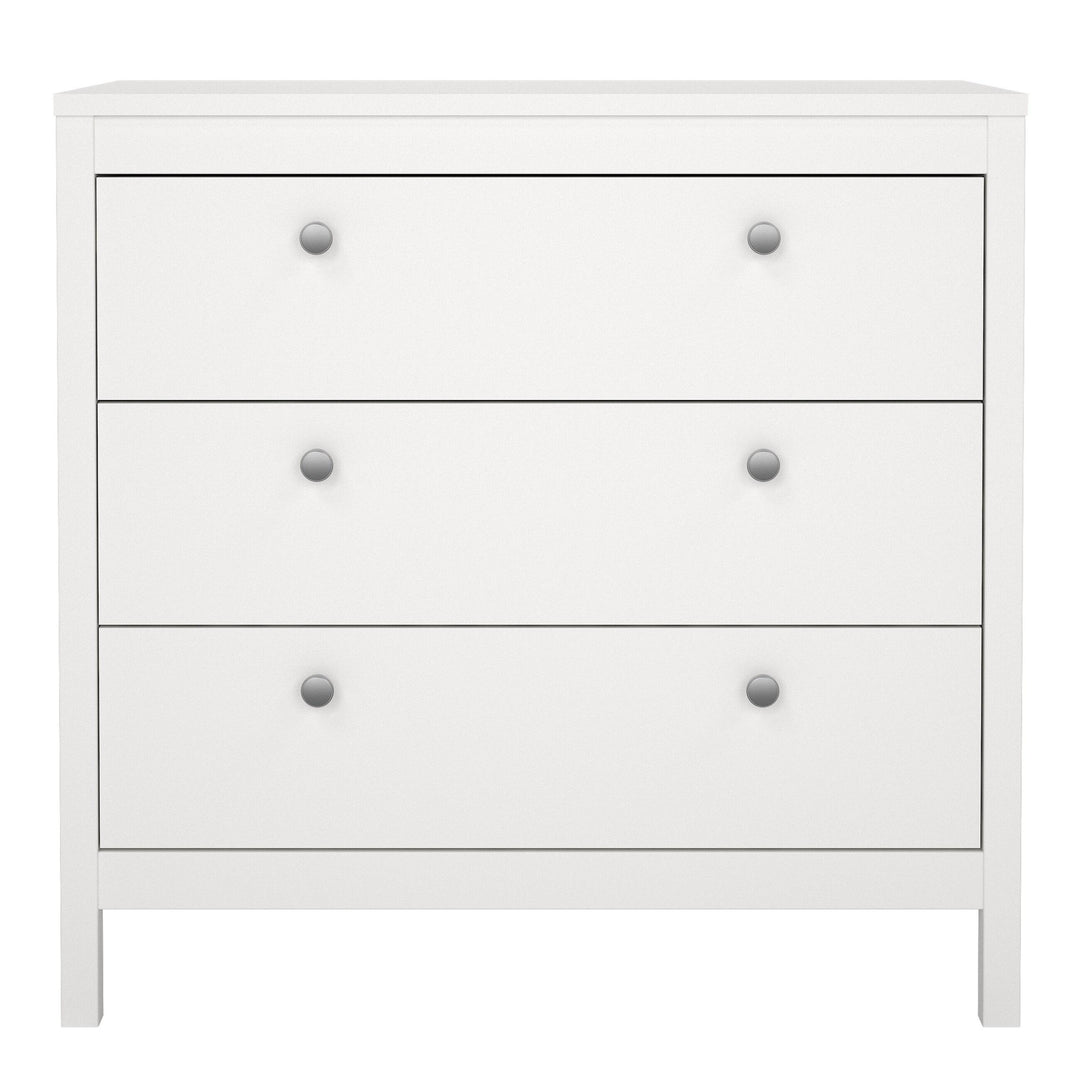 Madrid Chest 3 drawers in White - TidySpaces