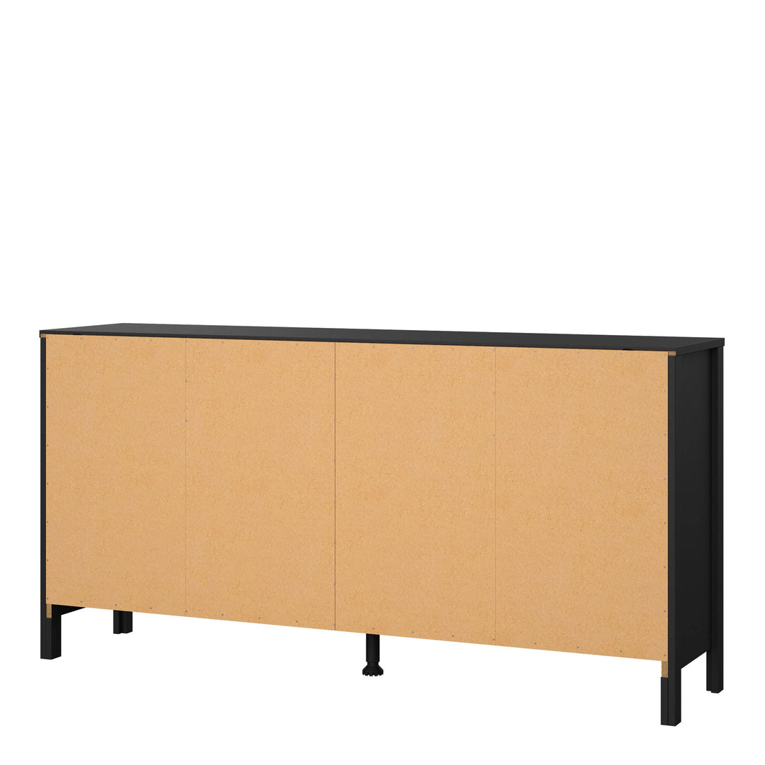 Madrid Double dresser 4+4 drawers in Matt Black - TidySpaces