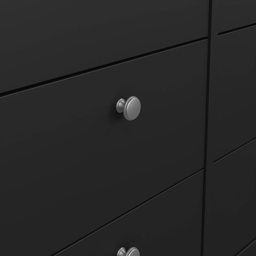 Madrid Double dresser 4+4 drawers in Matt Black - TidySpaces