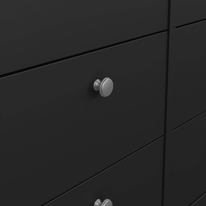 Madrid Double dresser 4+4 drawers in Matt Black - TidySpaces