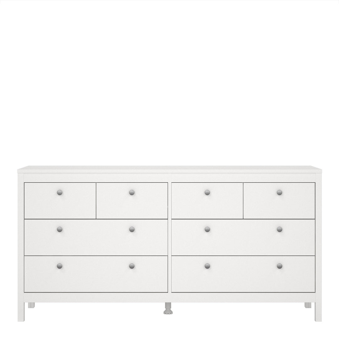 Madrid Double dresser 4+4 drawers in White - TidySpaces