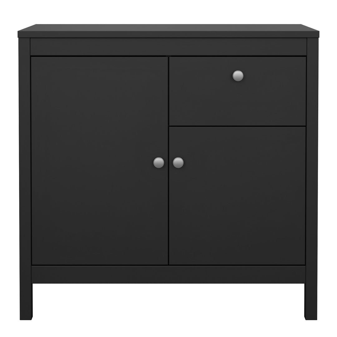 Madrid Sideboard 2 doors + 1 drawer in Matt Black - TidySpaces