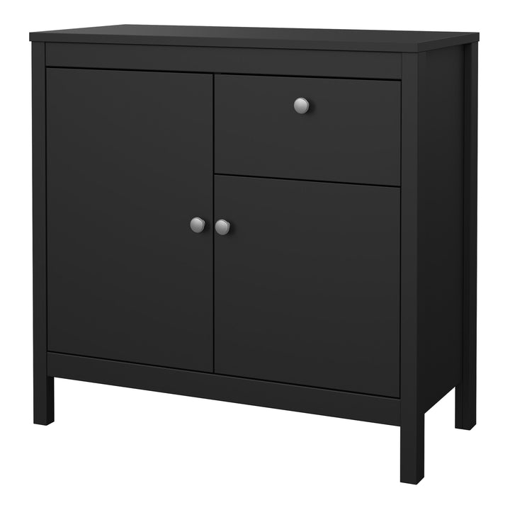 Madrid Sideboard 2 doors + 1 drawer in Matt Black - TidySpaces