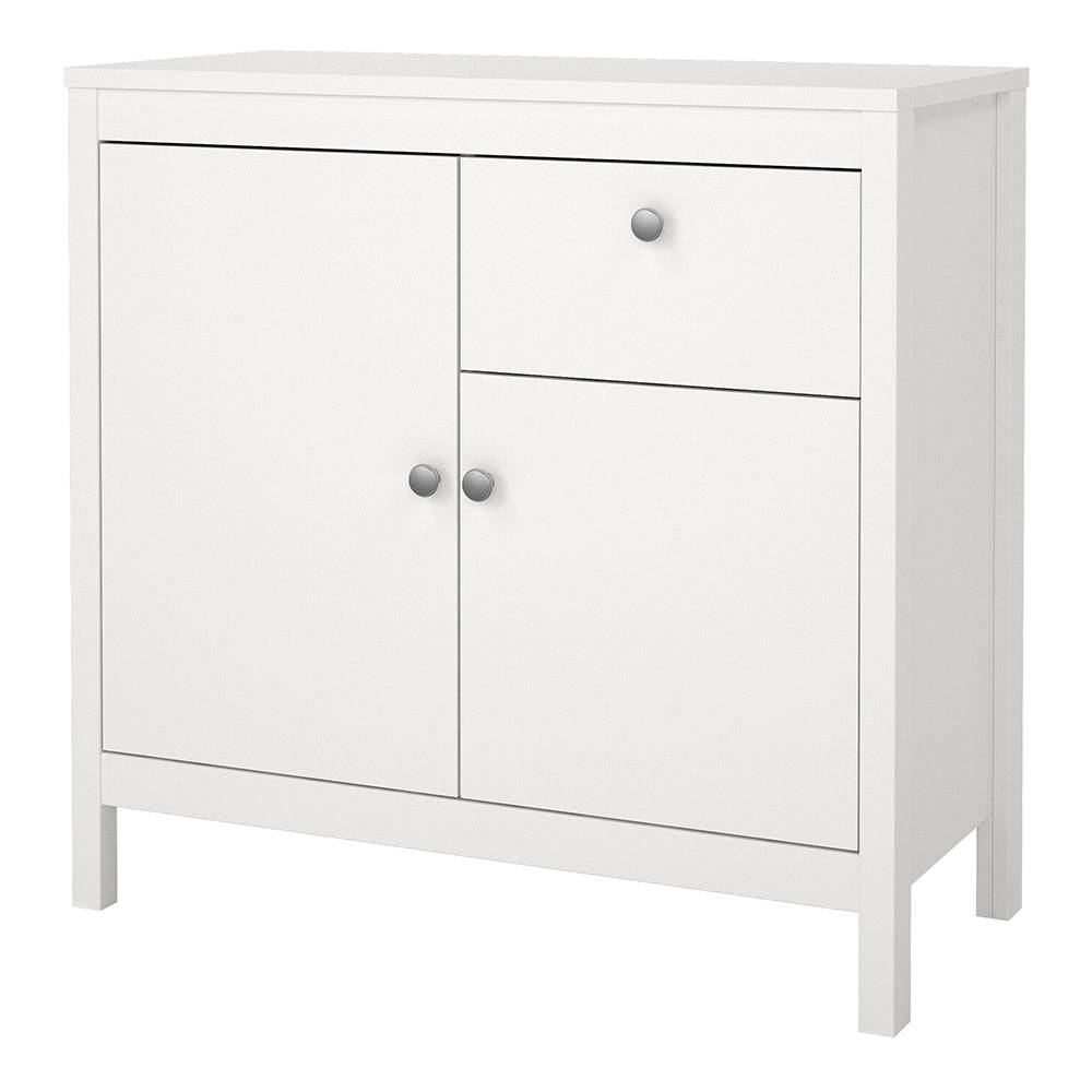 Madrid Sideboard 2 doors + 1 drawer in White - TidySpaces