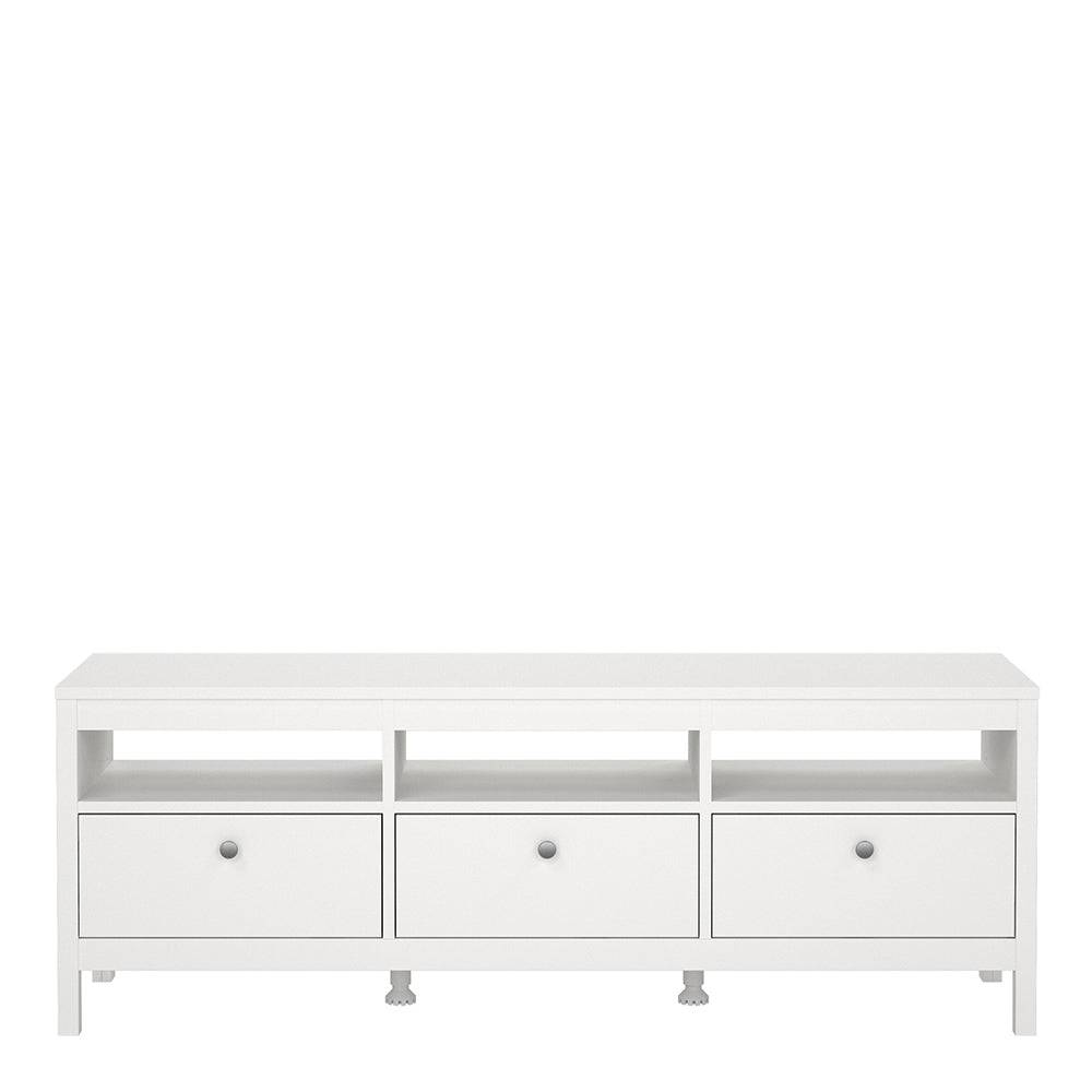 Madrid Tv-unit 3 drawers in White - TidySpaces